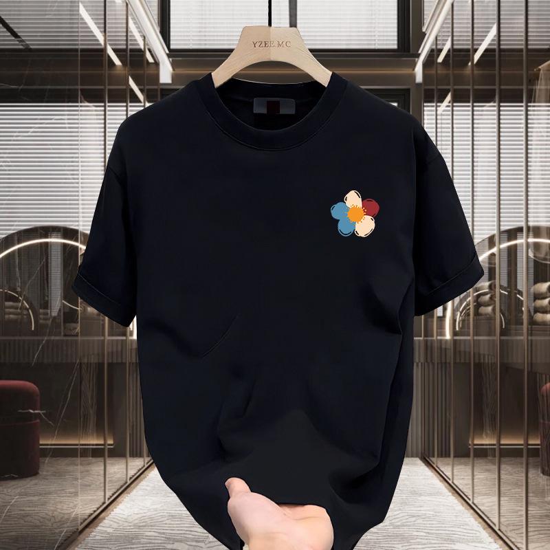 

Европейская мужская футболка премиум-класса из роскошного хлопка с графическим принтом и круглым вырезом - Уличная одежда с коротким рукавом M