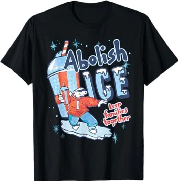 Abolish ICE Keep Families Together 100% Cotton T-shirt Mens Tees Top M