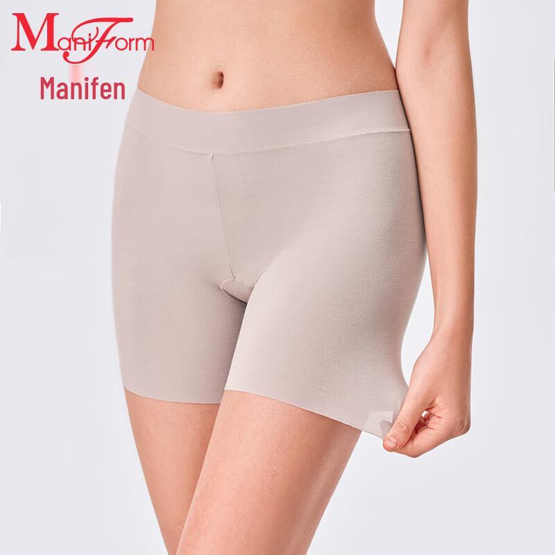 Maniform Women's Seamless Mid-Rise Lace Anti-Chafing Shorts
