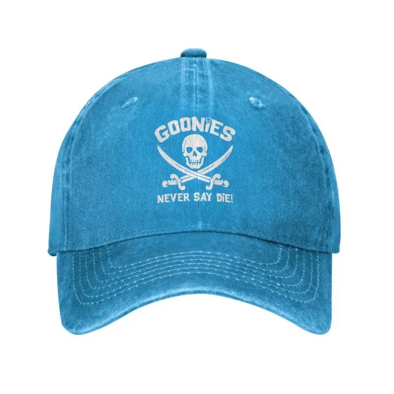 Custom Classic Cotton Goonies Baseball Cap for Unisex WomenBreathable Gothic Skull Dad Hat Performance
