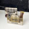 Scatola porta coltelli e forchette in legno stile europeo Scaffale per utensili da cucina Scatola porta coltelli, forchette, cucchiai e bacchette stile occidentale