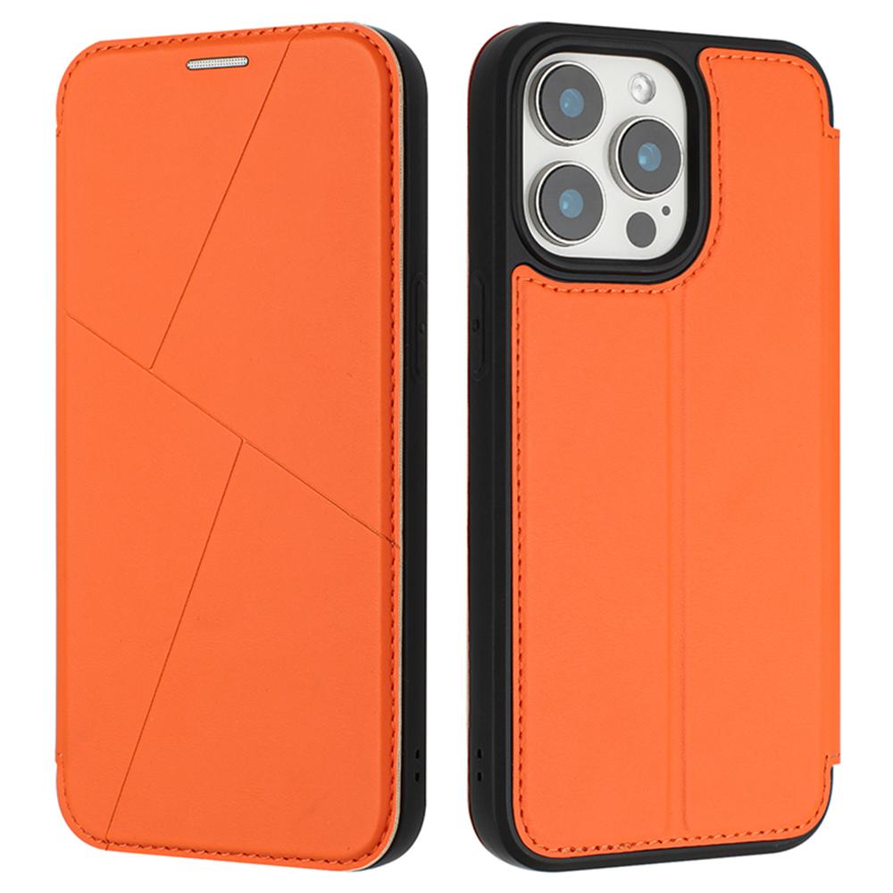 For iPhone 13 Pro Max Case Magnetic Closure Card Slot Leather Flip Phone Cover