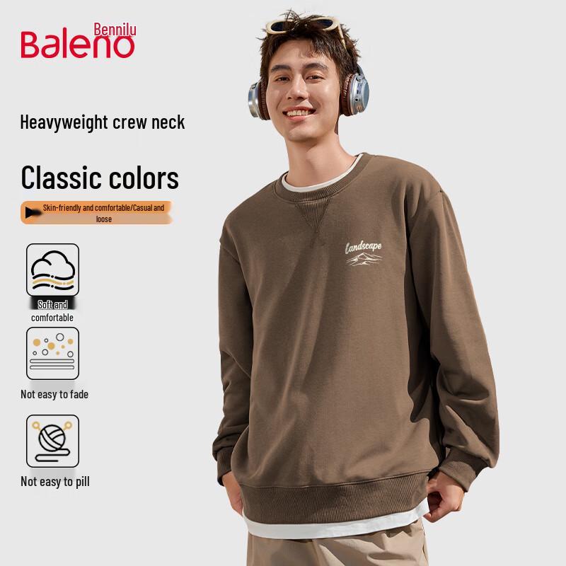 Baleno Men's Autumn Graphic Crew Neck Sweatshirt