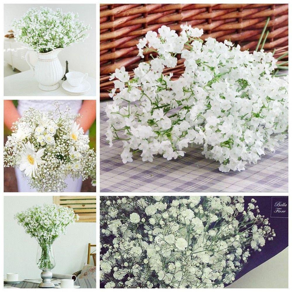 

Plant Artificial Gypsophila Hotel Party Plastic Flowers Home Decorations Wedding белый