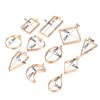 11 Style/lot Geometric Figure Charm Hollow Glue Blank Pendant Tray Bezel Epoxy Resin Molds For DIY Jewelry Making Supplies