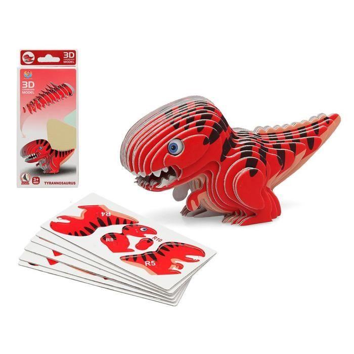 

3D Dinosaur Tyrannosaurus DIY Puzzle to assemble - Educational and fun game for children aged 5 and over