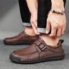 Fashion Trendy Men Casual Leather Shoes Brand Urban Business Comfortable Men's Shoes Quality Outdoor Versatile Low Cut Walking Man Shoes