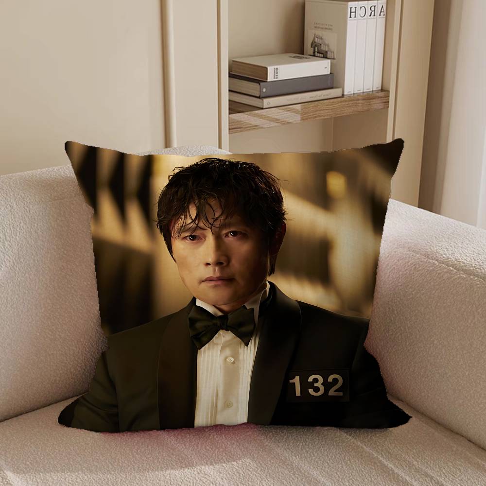 Lee By-ungS HunS Office Cushion Pillowcase Car Cushion Cover45X45CM Lumbar Pillowcase Sofa Pillowcover
