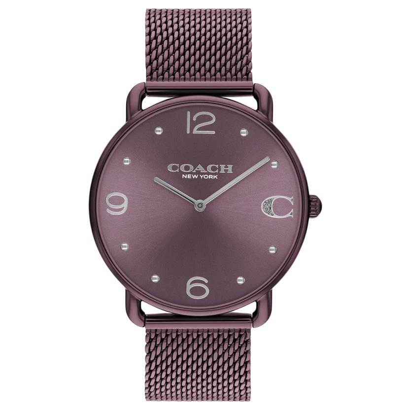 Coach Quartz Watch Stainless Steel Band 41Mm Purple Dial 100M Water Resistant Women watches 14504258 Purple Watch Dial