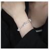 S925 Sterling Silver Double-Layered Starry Pearl Bracelet for Women - High-End, Elegant Design