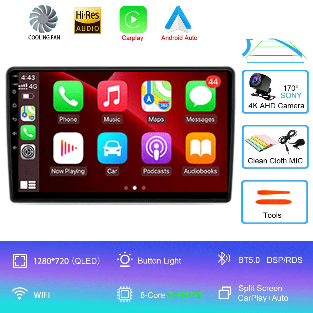 For Toyota Corolla Auris 2013 -2016 Android 14 Car Radio 4G GPS Navigation Carplay Audio Stereo Multimedia Auto DVD 2Din 2 Din