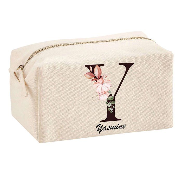 Yasmine Multifunction Pouch Letter Flower Birthday Christmas Gift Personalized Original Idea | School Pouch Office Supplies