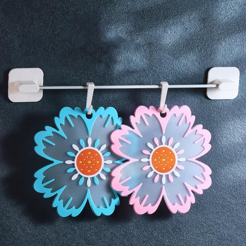 Soft Rubber Coasters Creative Pvc Flower Table Cups Heat Insulation High Temperature Anti-slip Pot Mats  Jewelry Photography