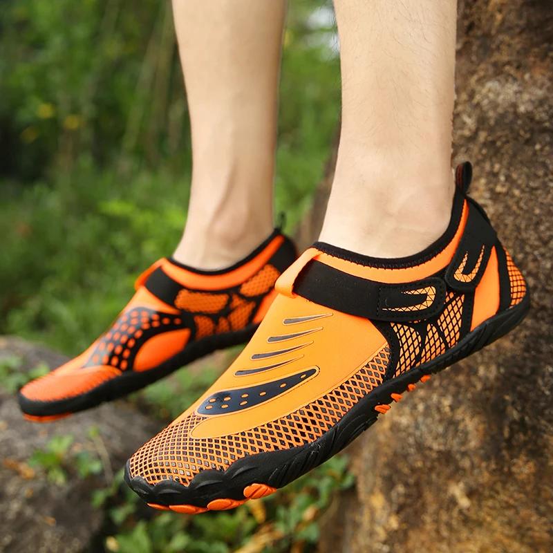Sommer Herren Aqua Schuhe Unisex Slipper Wasser Flussaufwärts Outdoor Schwimmen Fluss Barfuß Rutschfest Strandschuhe Schnelltrocknend Sport