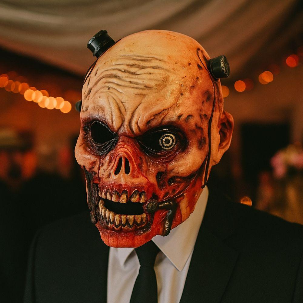 3D Stereo Halloween Ghost Mask Realistic Demon Face Cover Scary Zombie Mask  Halloween Parties