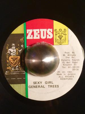 7inch Record GENERAL TREES - Sexy Girls NONE Zeus 1991 Jamaica Reggae, Ska & Dub Used