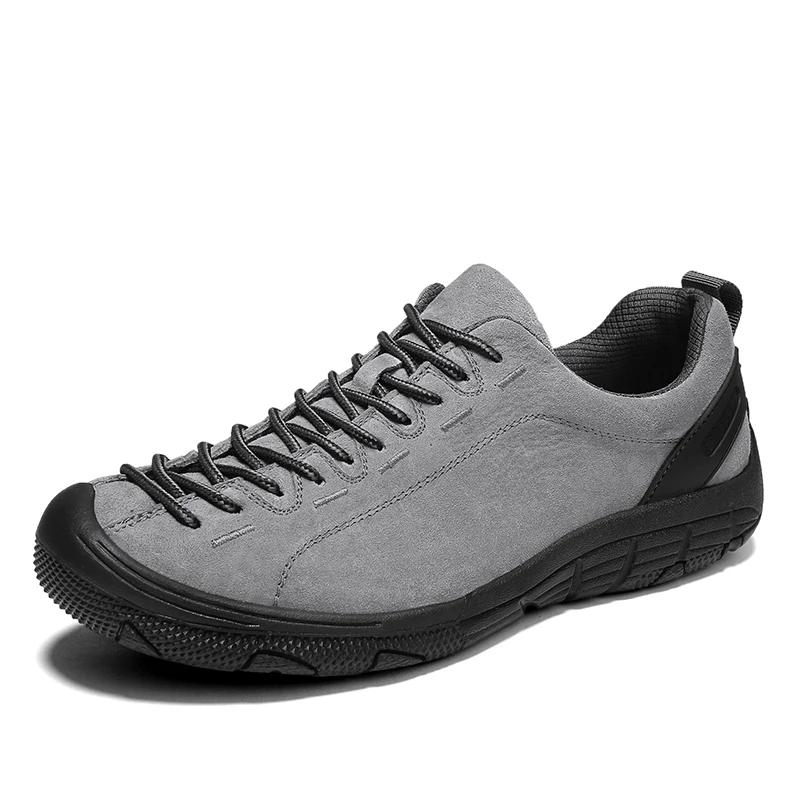 Fashion New High Quality Mens Shoes Suede Leather Outdoor Casual Shoes Handmade Leather Luxury Men Sneakers Comfort Loafers Mocassins