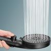 Five-speed Large Water Spray Multi-function Booster Shower Head Matte Black Handheld Shower Head Set