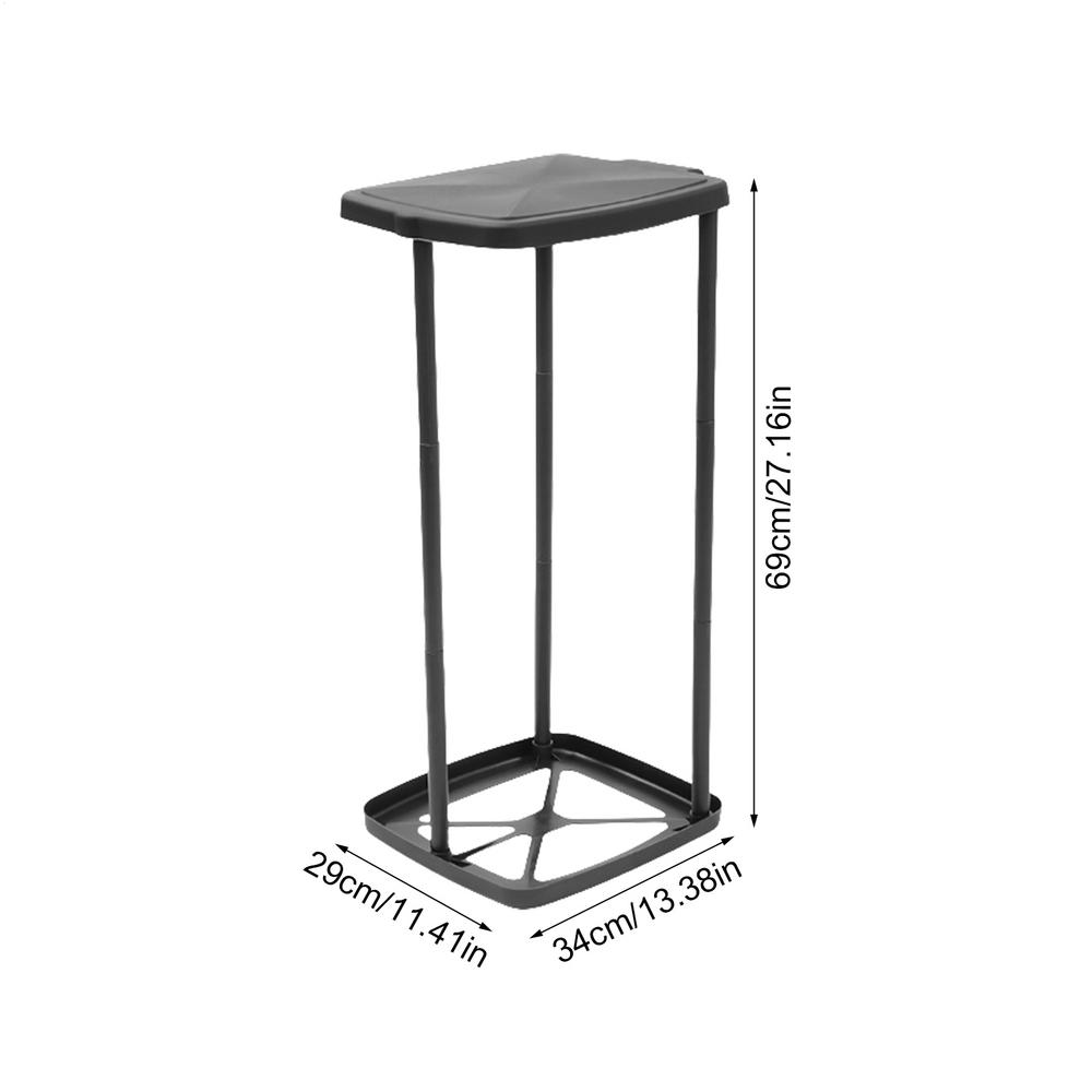 Indoor Rubbish Can Stand Garbage Bag Holder Telescopic Garbage Holders Waste Storage Frame With Lid For Living Room Yard Lawn