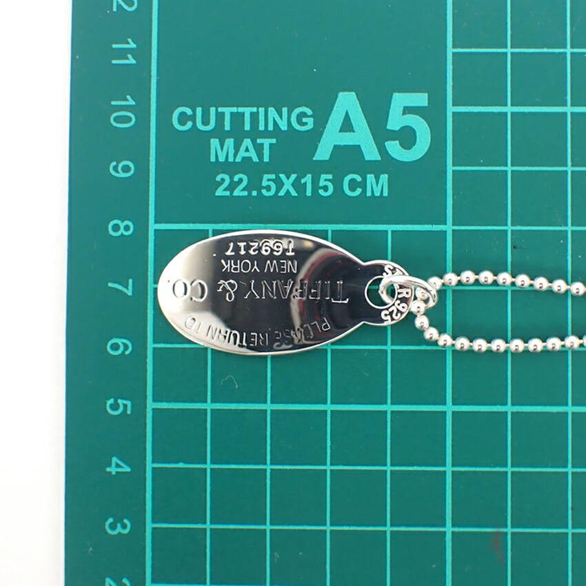 [Used] TIFFANY/Tiffany 925 Return To Tiffany Oval Tag Long Pendant/g492-55
