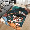 Astronaut and Rocket Pattern Creative Carpet Suitable for use as an anti-slip game mat for living room and bedroom sofas