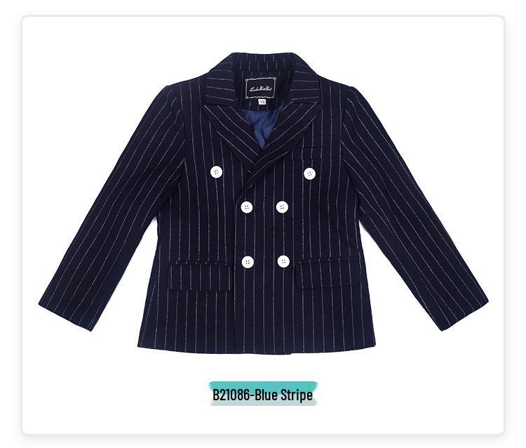 Chłopięcy blezer w kratę plus size - 2023 Dziecięcy garnitur sceniczny