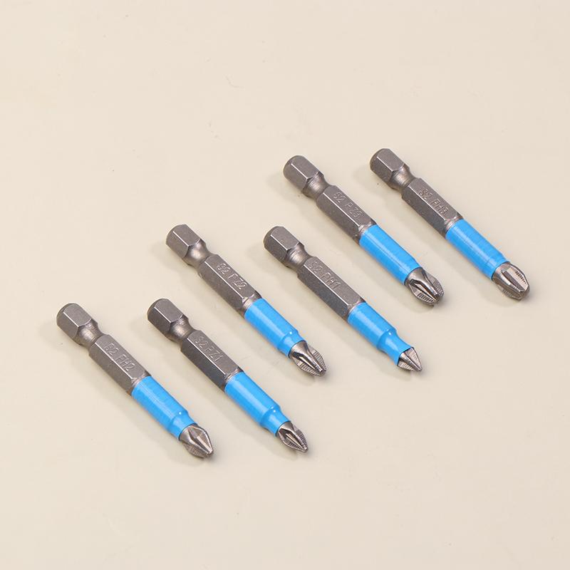 6/12Pcs Hexagonal Handle Anti Skid Electric Screwdriver Woodworking Cross Screwdriver Tool Set Ph1 Ph2 Ph3 Pz1 Pz2 Pz3