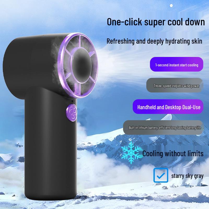 Portable USB Mini Handheld Fan with Light - High-Speed for Office & Outdoor Use Mini Handheld Fan