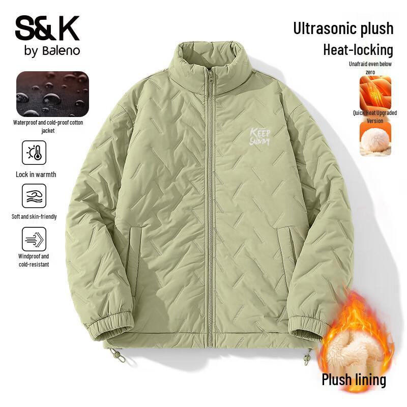 Baleno Men's S&K Stand-Collar Padded Winter Jacket