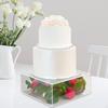 Acrylic Cake Stand Clear Riser Round Baking Tools Party Supplies Fillable Pillar for