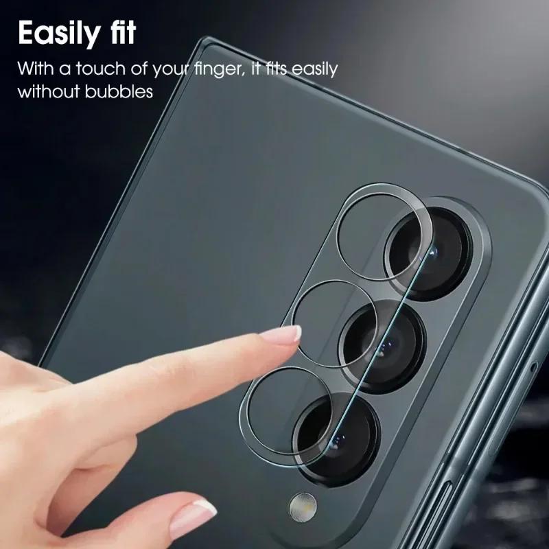 1-4PCS Ultra HD Tempered Glass Lens Camera Protector Cover For Samsung Z Fold 7 6 5 4 3 Tempered Glass Anti-Fingerprint Lens Film