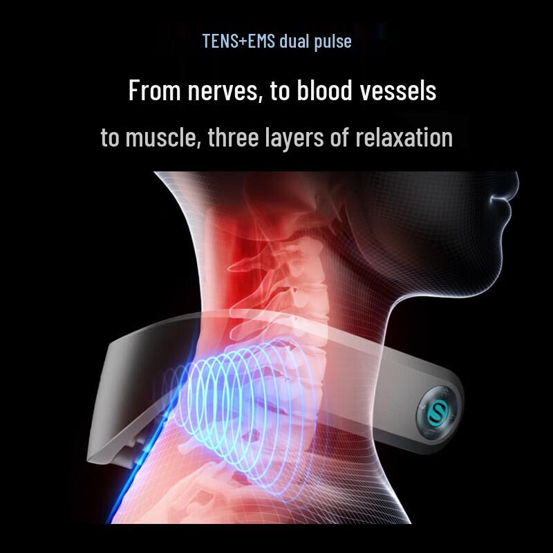 SKGG7 2nd Gen Smart Neck Massager with Heat & Red Light Therapy CN plug (adapter included)