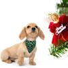Reversible Design Pet Scarf Buffalo Plaid Pet Neckerchief  Christmas Decoration