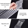 Sewing Ruler Wire Diameter Test Hole Knitting Counter Acrylic Transparent Multifunctional Measuring Tool with Protractor Multifunctional Spinning