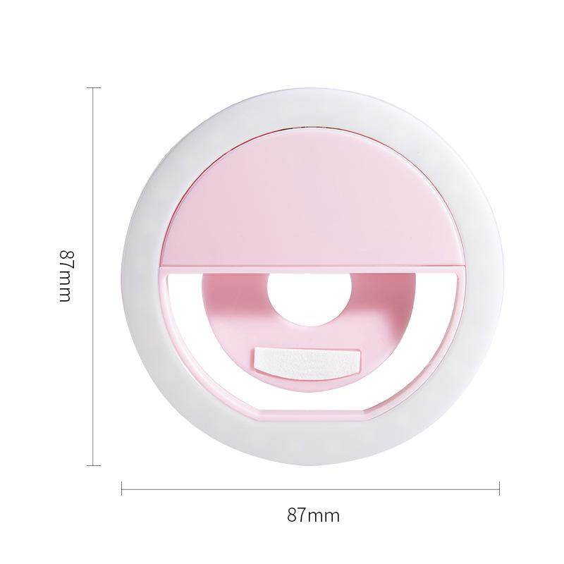 Luce di riempimento selfie ricaricabile RK12 a clip per live streaming e fotografia