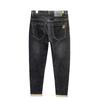 Herren Business Stretch Baumwollhosen, Herren Gerade Slim All-Match Bestickte Jeans Herren
