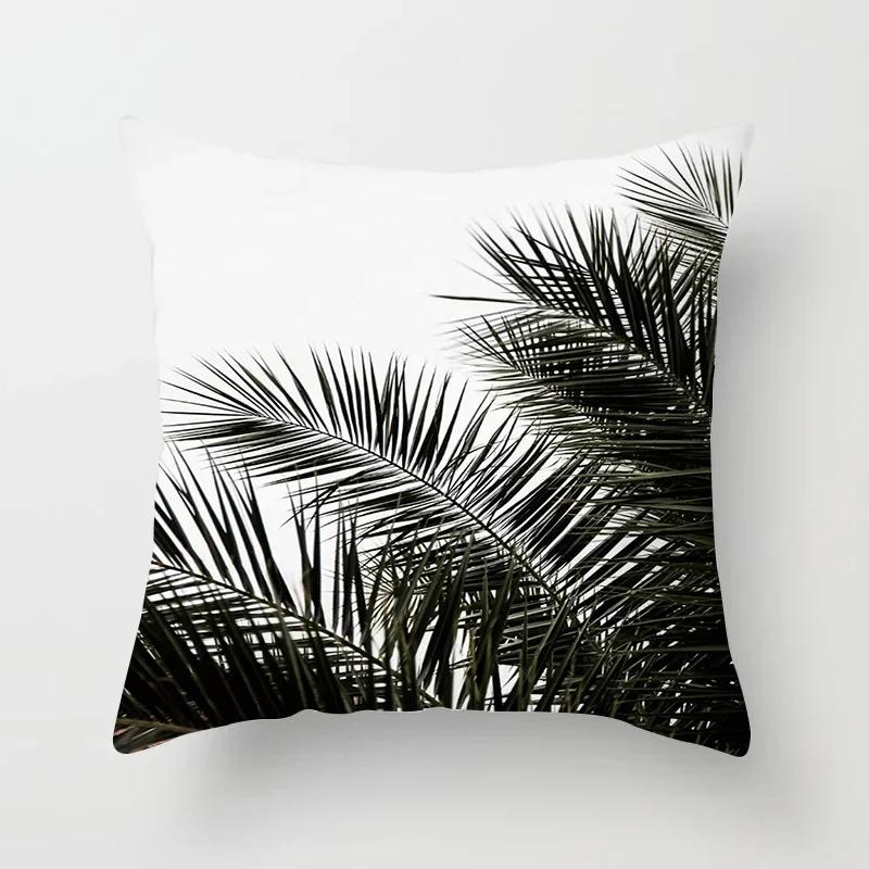 45X45CM ins Nordic modern simple black and white wind pillowcase sofa office seat car cushion cover home decoration