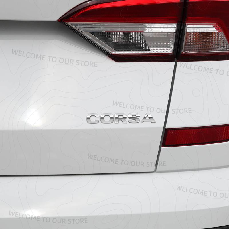 Zinc Alloy For OPEL Corsa Letter Logo OPC Line GTC Vauxhall Car Trunk 3D Metal Emblem Rear Body Badge Sticker Accessories