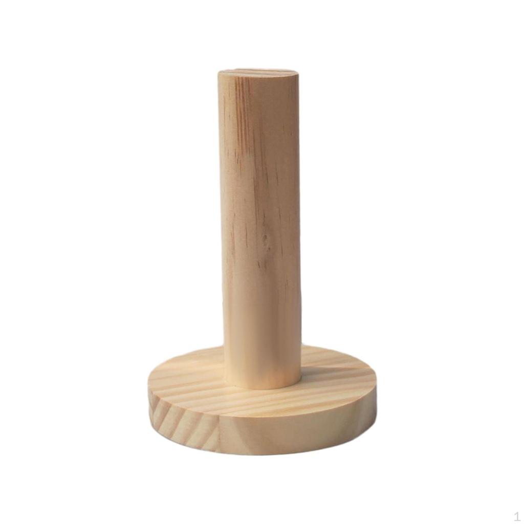 Porte-bracelets En Bois Sombre - Rangement Bijoux Et Accessoires - 20x10x43 Cm