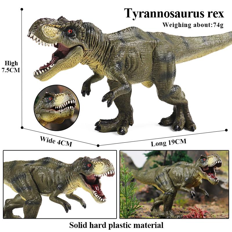 Oenux Jurassic Dinosaur World Eoraptor Dilophosauridae Mosasaurus Velociraptor T-Rex Animasl Model Action Figures Kid Toy Gift