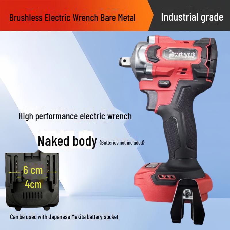 "High-Torque Brushless Electric Wrench with Lithium Battery – Ideal for Woodworking, Photovoltaic Installation, and Auto Repair"