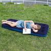 Portable Inflatable PVC Air Mattress - Thickened, Flocked, and Ideal for Camping