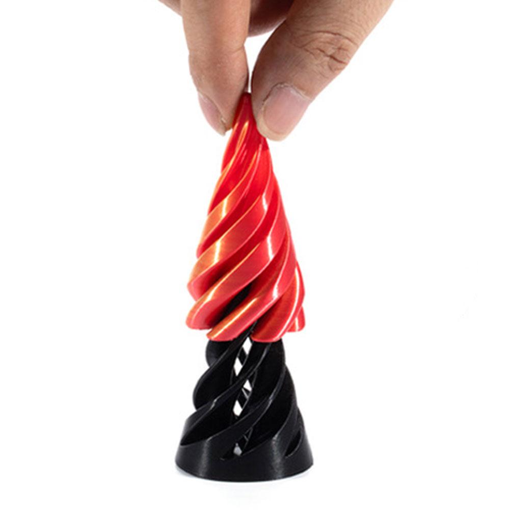 3D Printed Stress Relieving Toys Spiral Model Toy Impossible Pyramid Passthrough Thread Sculpture Screw Toys Gift