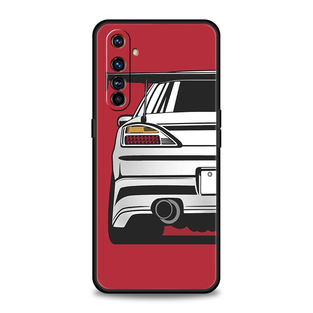 Japan JDM Sports Car For Realme GT Neo 2 3 3T Phone Case For Realme 10 9 8 5G 7 6 GT2 Pro Plus 9i 8i C21 C11 C25 C35 Soft Cover