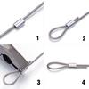 30/50PCS M1.2 M1.5 M2 M3 M4 Aluminum Crimping Loop Sleeve Double Hole Wire Rope Sleeves Steel Wire Loops Clip Fixed Accessories