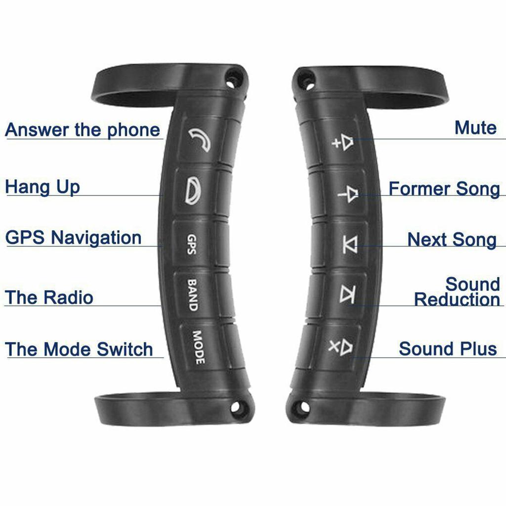 10 Keys Steering 2 Din DVD Controller Auto Accessory Steering Wheel Button Replacement DVD Button Repair Part
