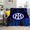 Inter Milan Football Club Logo Blanket Camping Trip Home Decor Digital Printing Outdoor Plush Blanket Bedroom