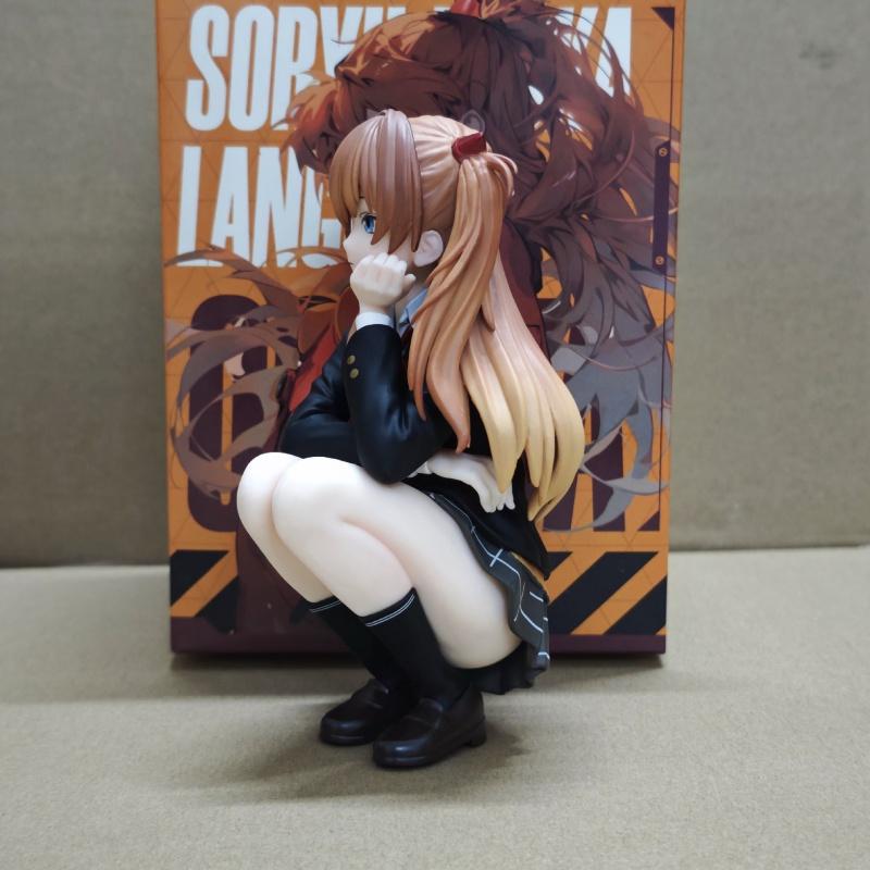 14Cm Squatting Position Anime Pretty Girl Figure Pvc Action Figure Model Statue Desktop Decoration Collectible Gift Toy