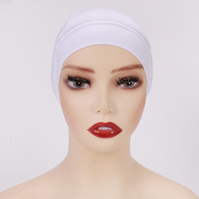 27 Colors Fashion Women Inner Hijab Tube Muslim Turban Cap Bonnet Plain Islamic Underscarf Cotton Jersey Undercaps Mujer Hat