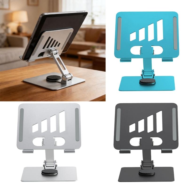 Tablet Holder Stand 360 Degree Rotatable Portable Foldable Desktop Bracket Support For Tablet Laptop Desktop Holder